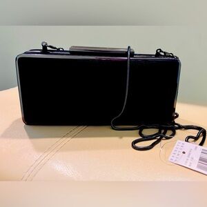 Barneys New York Black Leather Minaudière